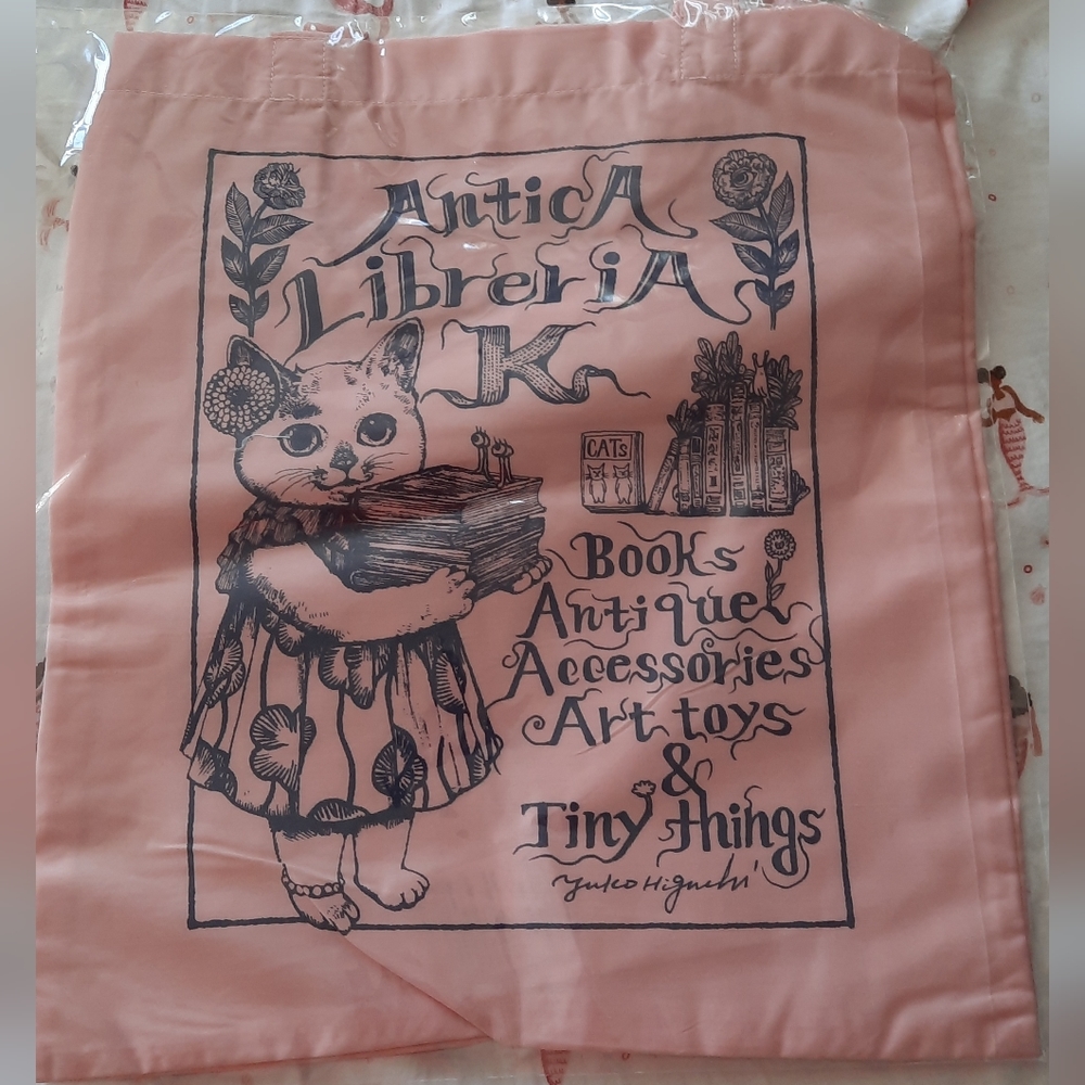 NEW! YUKO HIGUCHI cat tote bag / pink